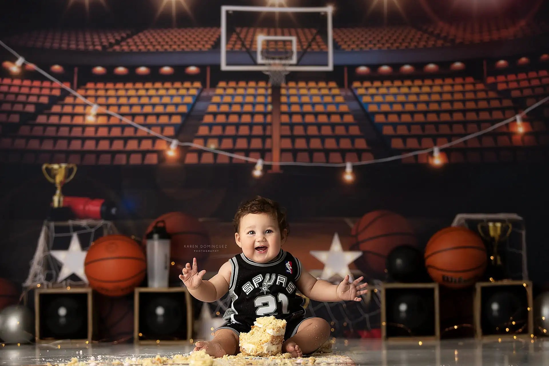 Basketball Sports Backdrops Kids Adult Photography Props Child Baby Photocall Decors Cake Smash Birthday Backgrounds