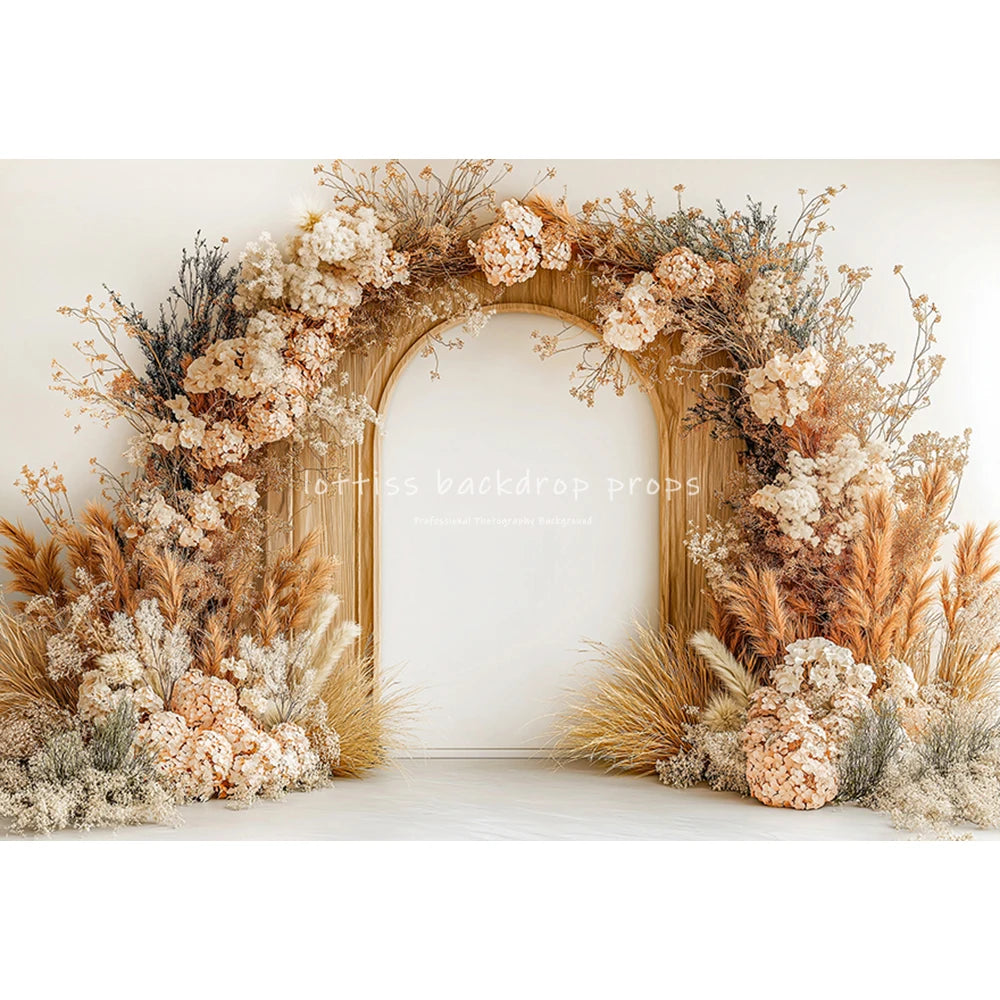 Garden Wooden Doors Backdrops Kids Baby Photography Child Cake Smash Woman Photocall Decors Spring Backgrounds