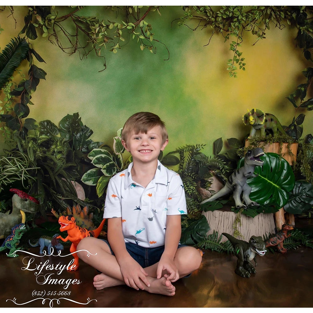 Jungle Story Animals Photo Background Tiger Elephant Decor Children Birthday Cake Smash Photography Backdrop Photo Studio Props