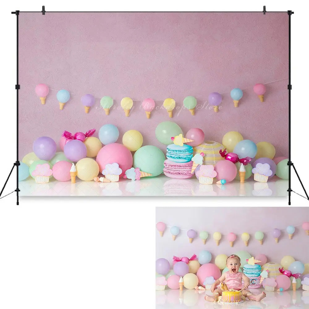 Cow Farm Crazy Photography Backdrop Pink Barn Kids Baby Cake Smash Photography Props Child Girls Adult Birthday Backgrounds