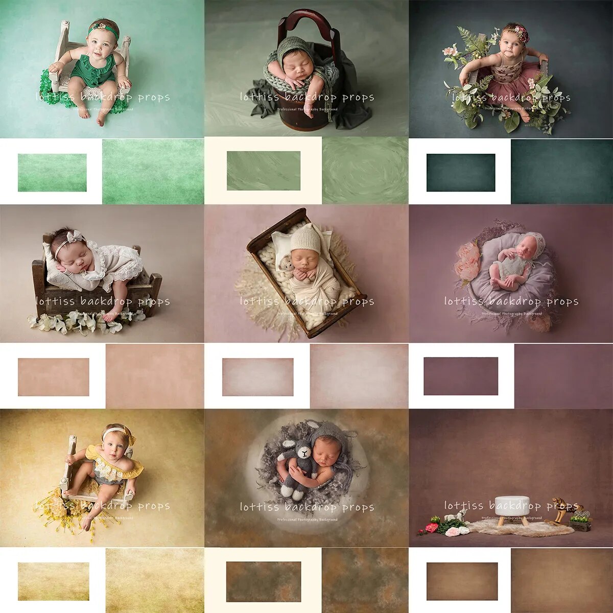 Couleur unie enfants photographie toile de fond gâteau prendre photocall bébé nouveau-né anniversaire Photostudio accessoires pur rétro fond coloré 