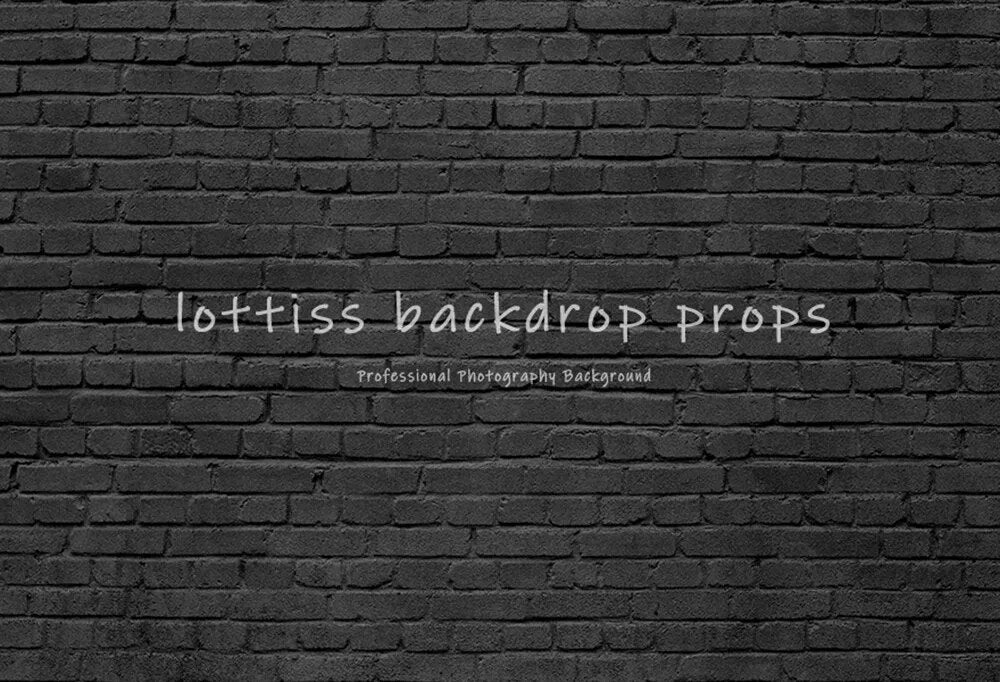 Black Brick Wall Backdrops Series-Two For Photography Kids Portrait Adult Birthday Decor Old Broken Brick-wall Background