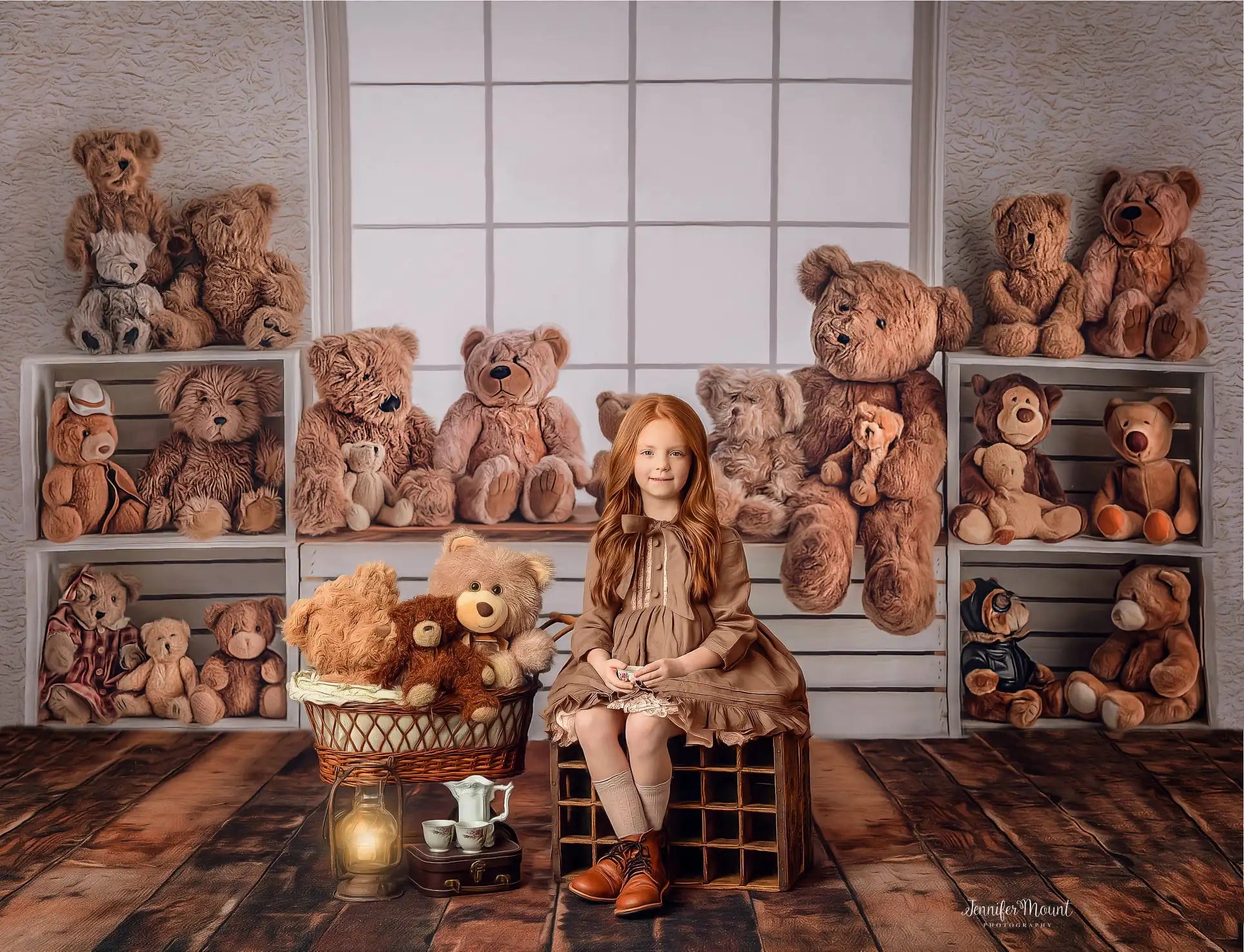 Beary Countryside Room Backdrops Kids Baby Photography Child Adult Photocall Decors Girl Birthday Cake Smash Photo Background