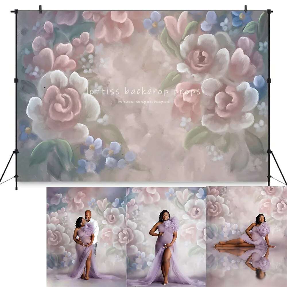 Art Floral Photography Backdrop Girls Adult Portrait Pregnant Woman Photocall Photostudio Children Baby Photostudio Background