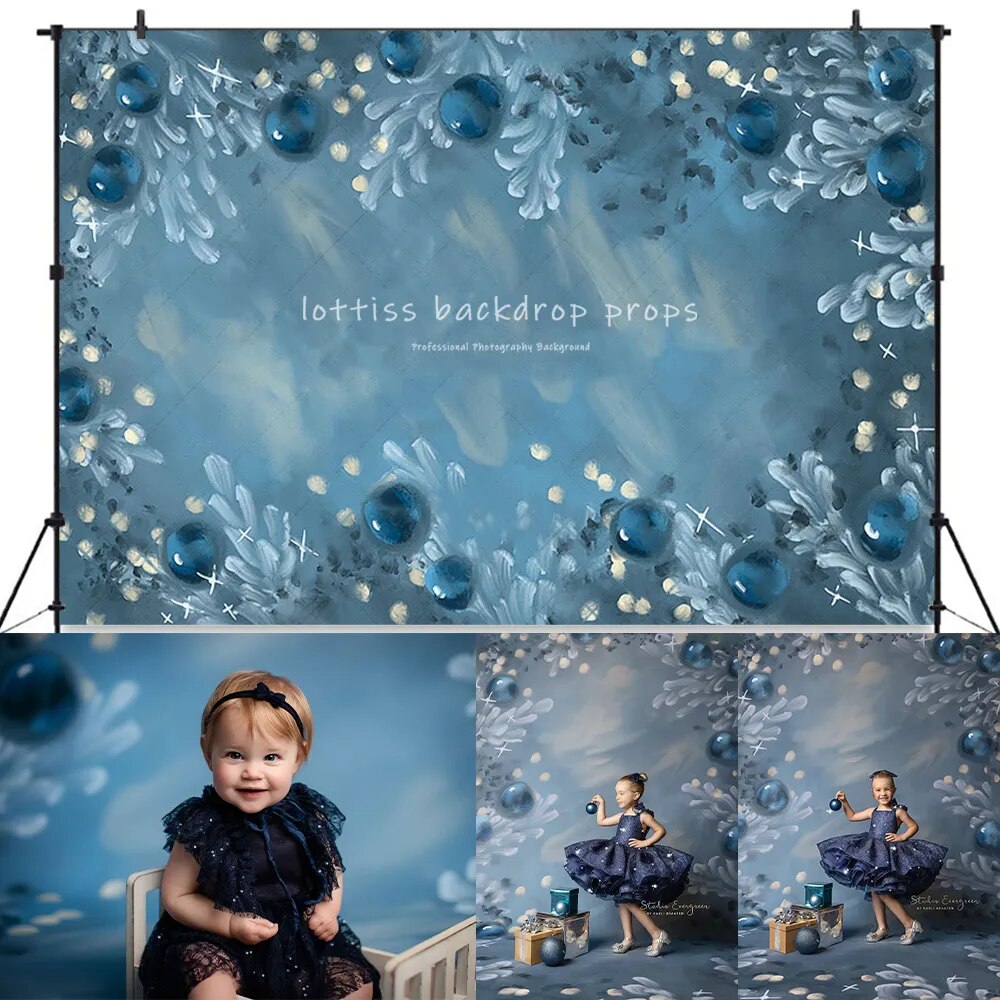 Décors floraux de noël enfants adultes accessoires de photographie enfant bébé femme enceinte Photocall hiver fond de fleur 