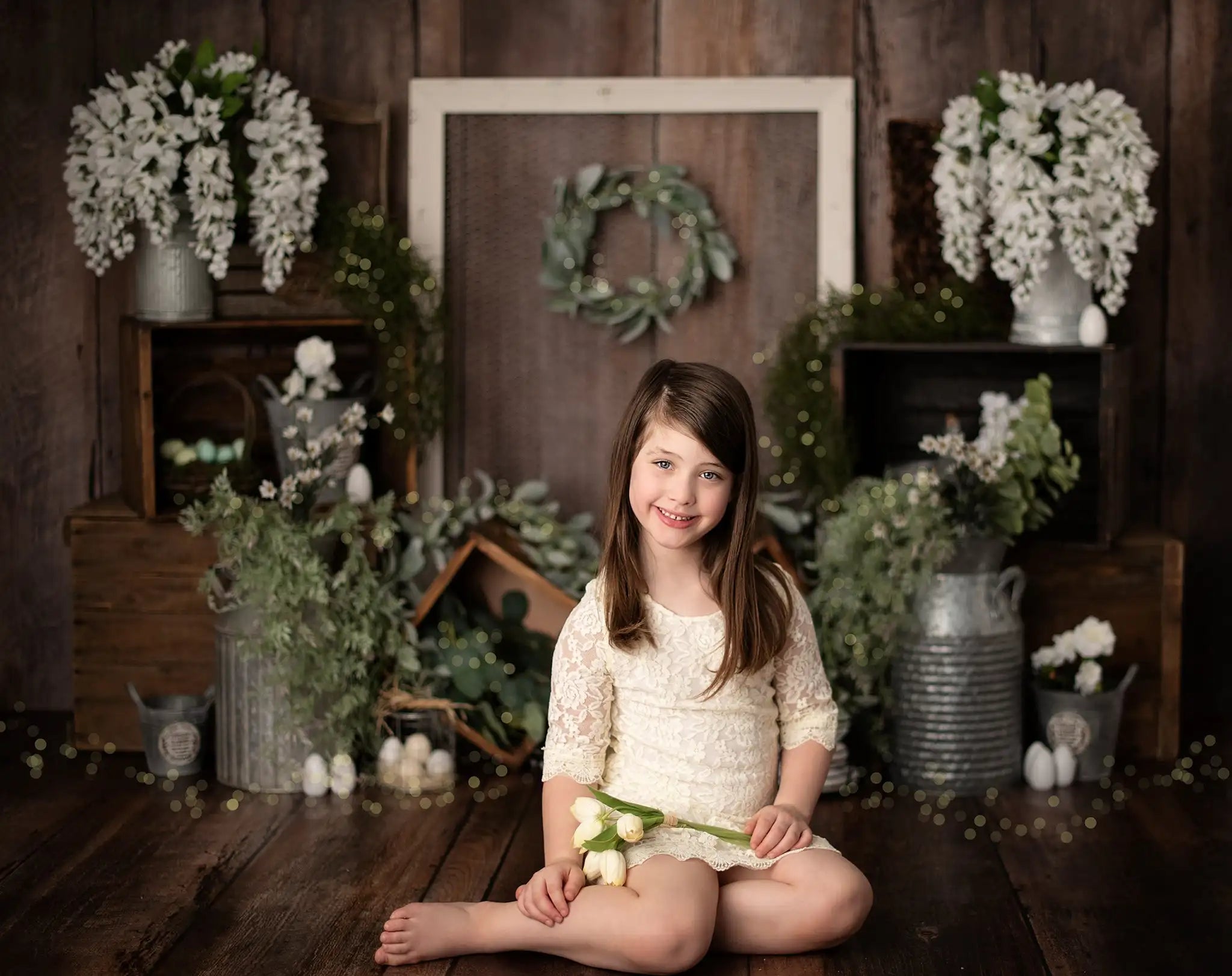 Barnwood Spring Easter Backdrops Kids Girl Photography Props Child Photocall Wooden Wall Eggs Festival Backgrounds