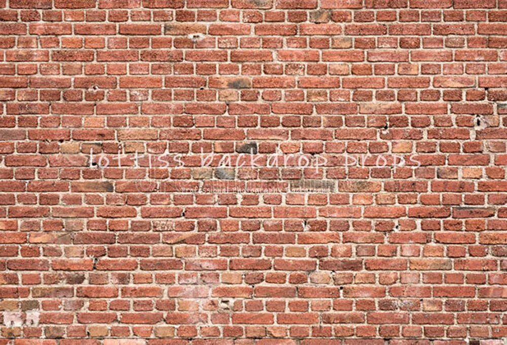 Brick Wall Vinyl Backdrops Old Red Brick-wall Wallpaper Adult Pregant Portrait Child Birthday Photo Decor Photography Background