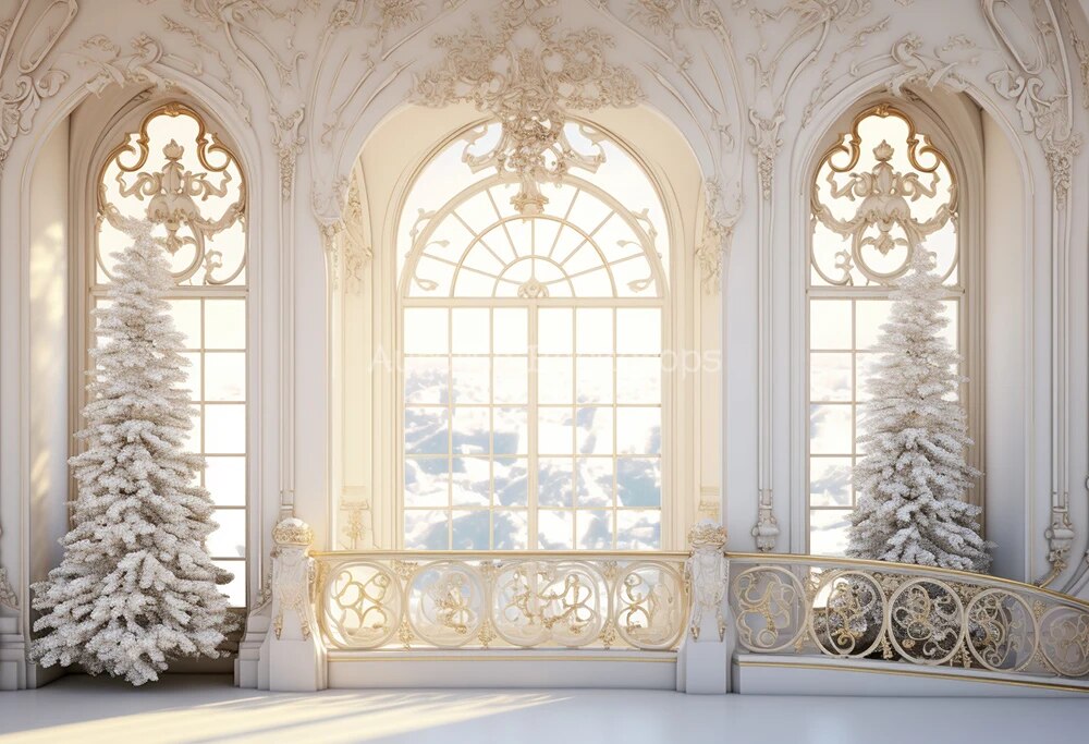 Christmas Tree Castle Room Backdrops Kids Adult Photography Props Child Baby Photocall Decors Xmas Forest Living Room Background