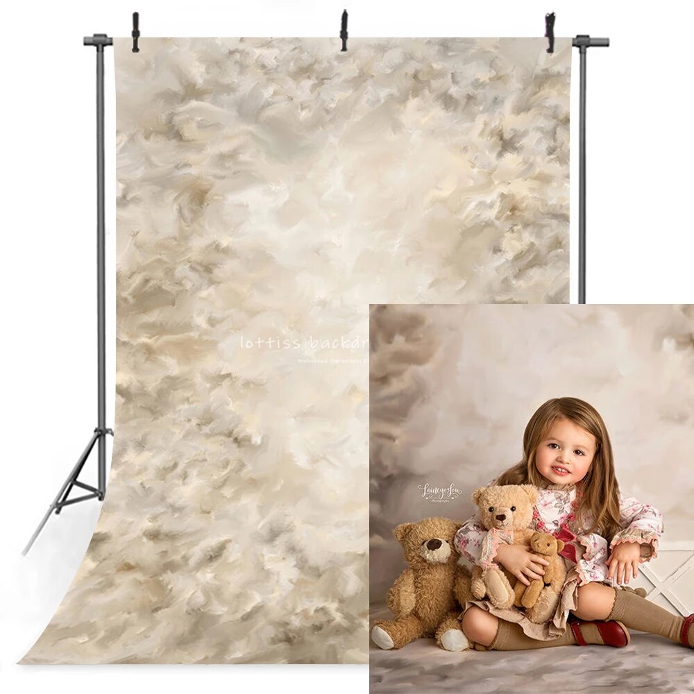 Fine Art Flower Backdrops Kids Baby Photography Props Newborn Birthday Child Adult Photocall Hand Painting Floral Background