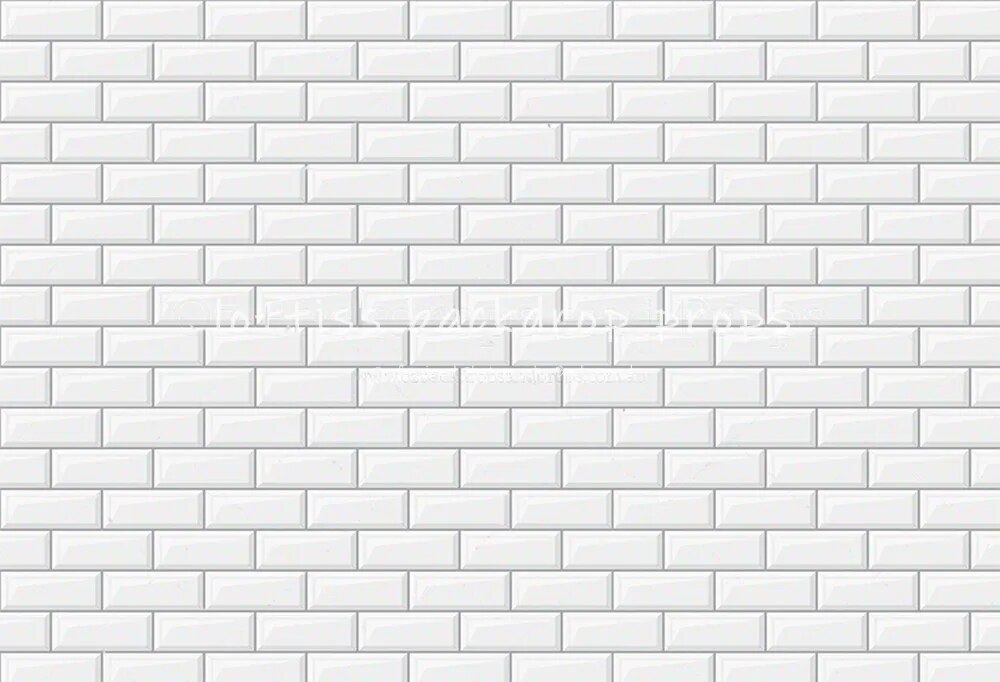 White Brick Wall Backdrops Old Bricked Brick-wall Wallpaper Kids Pregant Portrait Adult Birthday Decor Photography Background