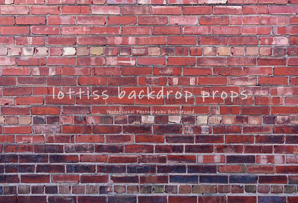 Brick Wall Vinyl Backdrops Old Red Brick-wall Wallpaper Adult Pregant Portrait Child Birthday Photo Decor Photography Background