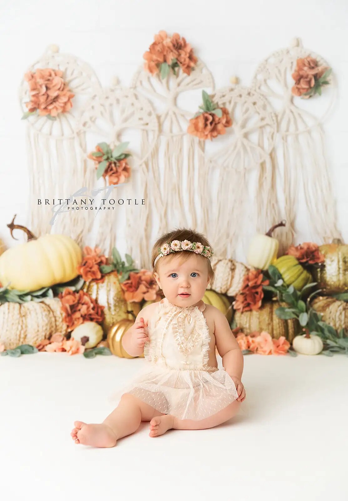 Gorgeous Gourds Pumpkin Backdrops Child Baby Birthday Cake Smash Props Adult Kids Cake Smash Photography Decors Background