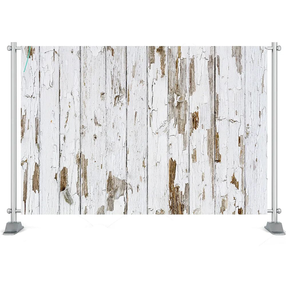 Wood Backdrop for Photography Food Baby Portrait Photography Backdrops White Brown Christmas Wooden Background for Party Decor