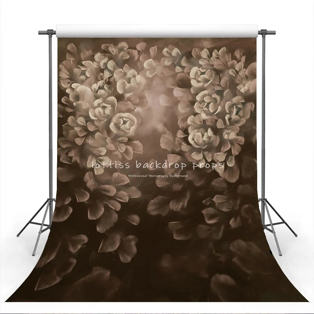 Hand Painting Floral Photorgaphy Backdrops Girl Kids Adult Portrait Photocall Props Pregant Photo Flower Garden Background