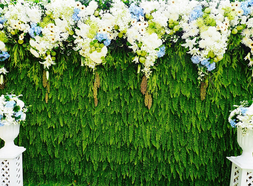 Floral Curtain Wall Backdrops Kids Adult Photography Props Child Baby Photocall Decors Birthday Wedding Ceremony Background