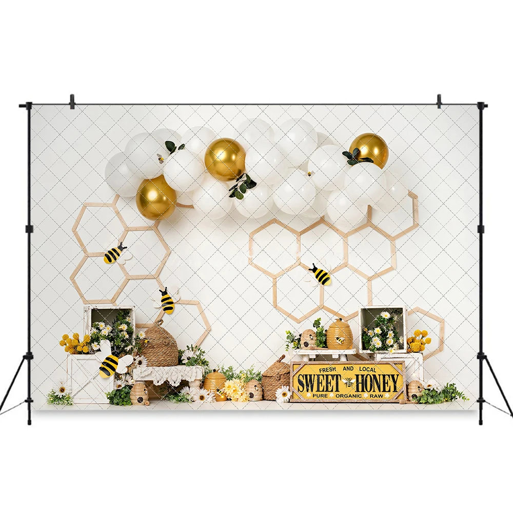 Butterfly Garden Photography Backdrop Balloon Arch Kids Baby Cake Smash Photocall Decors Child Adult Birthday Backgrounds