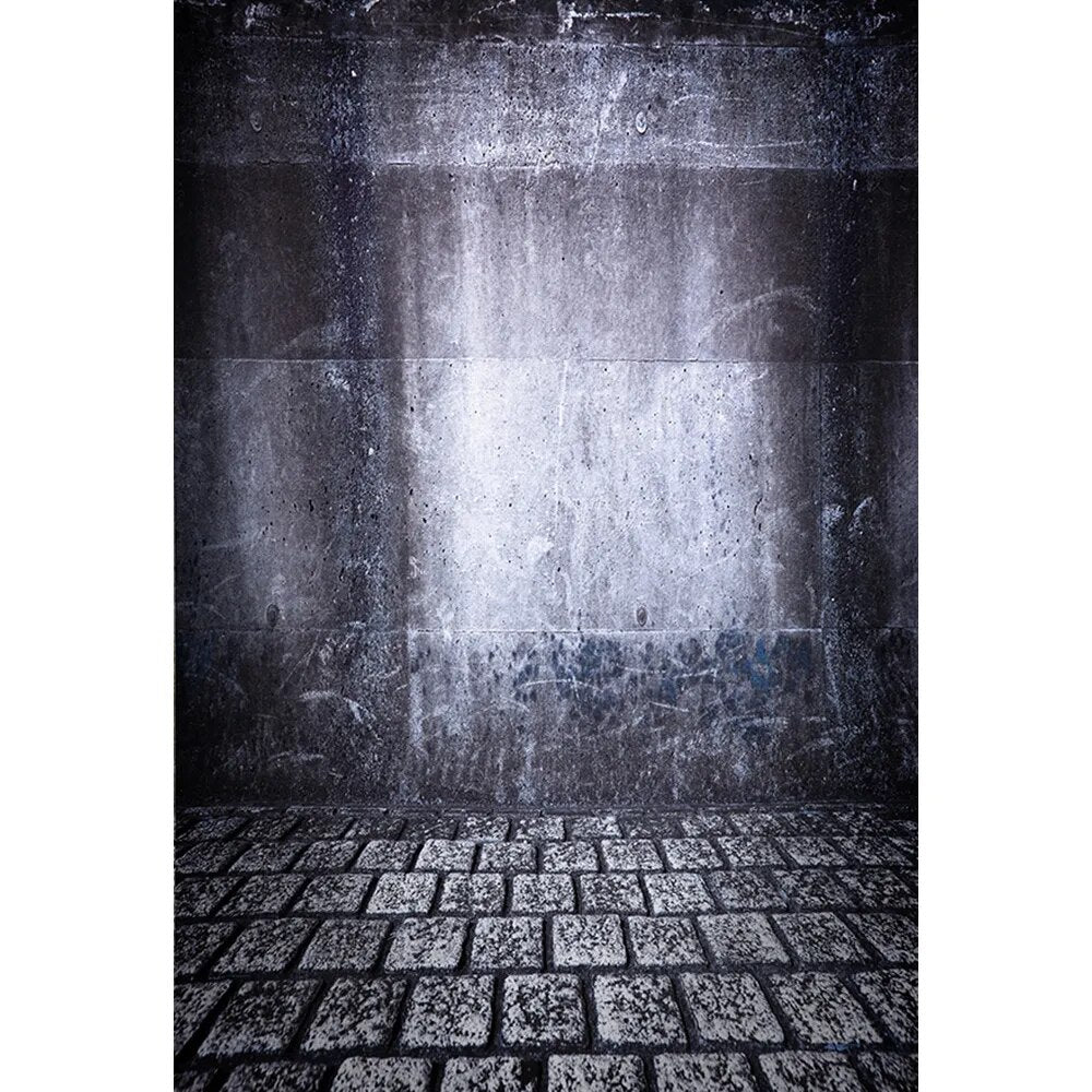 Dark Brick Wall With Floor Photography Backdrops Prop Concrete Walls And Floor Photography Background Adult Photostudio