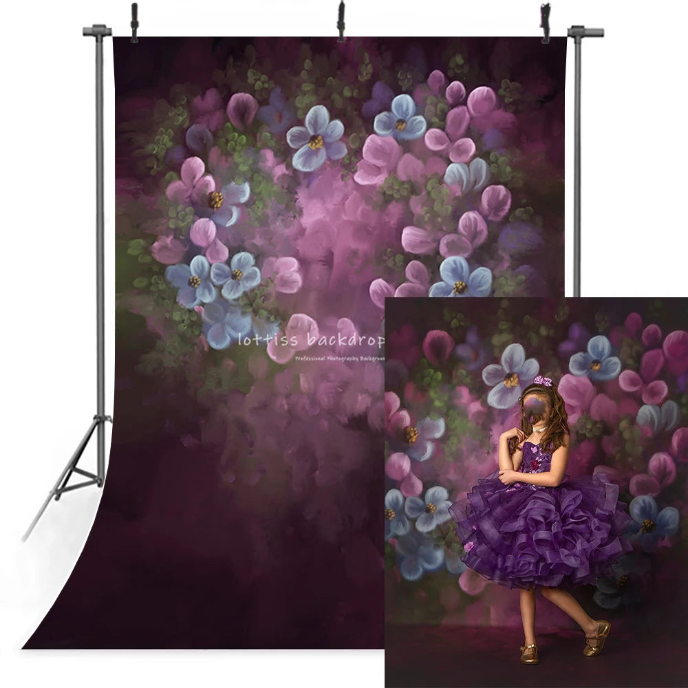 Abstract Flower Texture Backdrops Kids Adult Photography Props Child Baby Photocall Professional Floral Solid Color Backgrounds