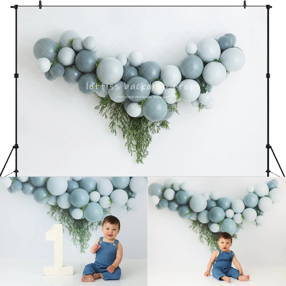 Spring Pretty Pink Butterfly Garden Backdrops Kids Baby Photography Child Adult Photocall  Balloons Cake Smash Floral Background