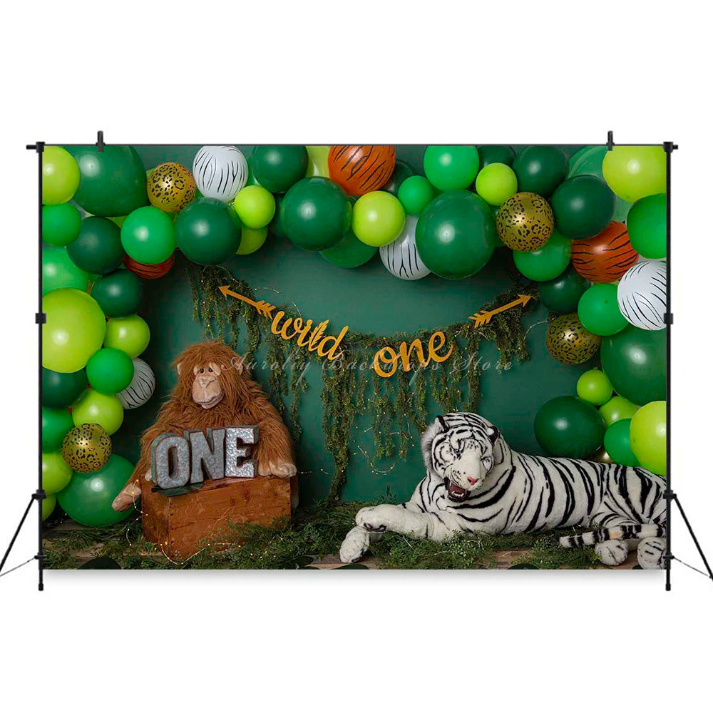 Sloth Balloon Arch Backdrop Kids Baby Cake Smash Photography Props Child Boys Adult Birthday Studio Backgrounds