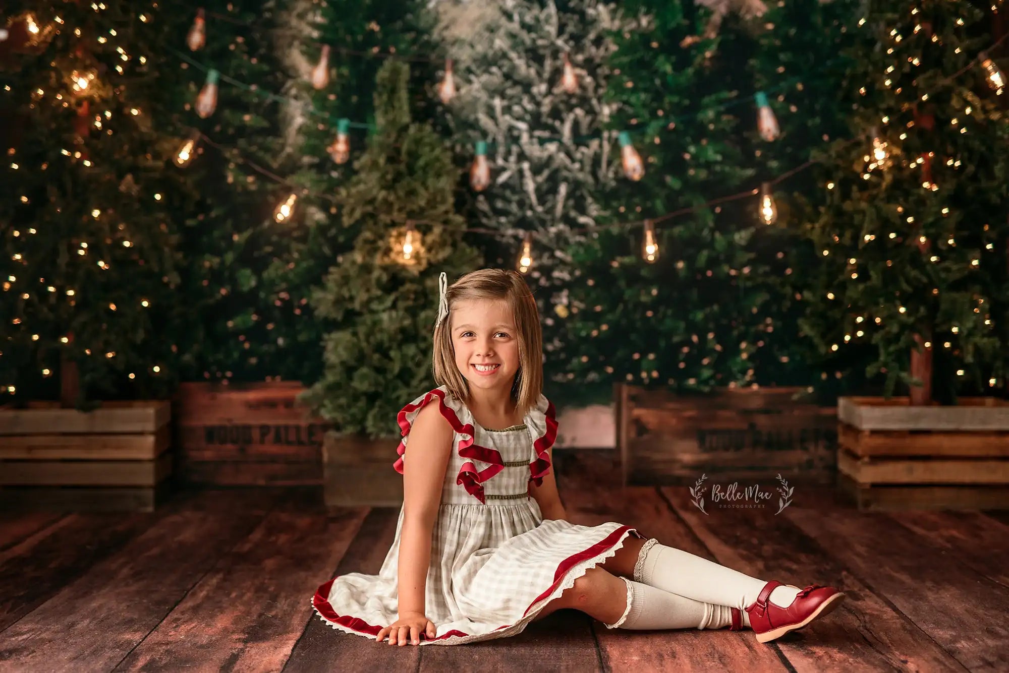 Christmas Tree Photography Backdrop Kids Baby Cake Smash Photocall Decors Child Adult Birthday Photo Backgrounds