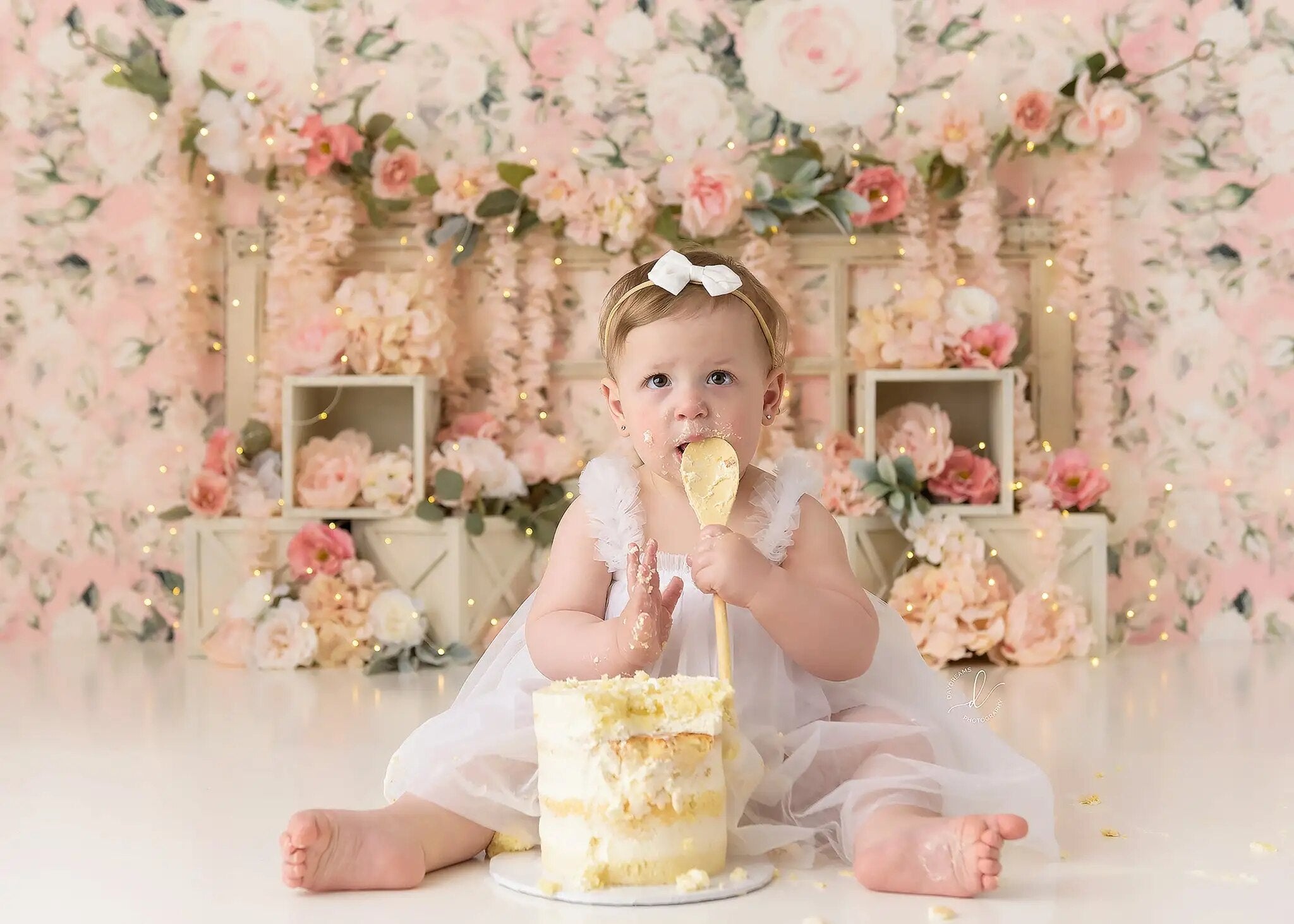 Blushing Beauty Garden Backdrops Kids Baby Photocall Decors Adult Child Photography Props Spring Floral Background