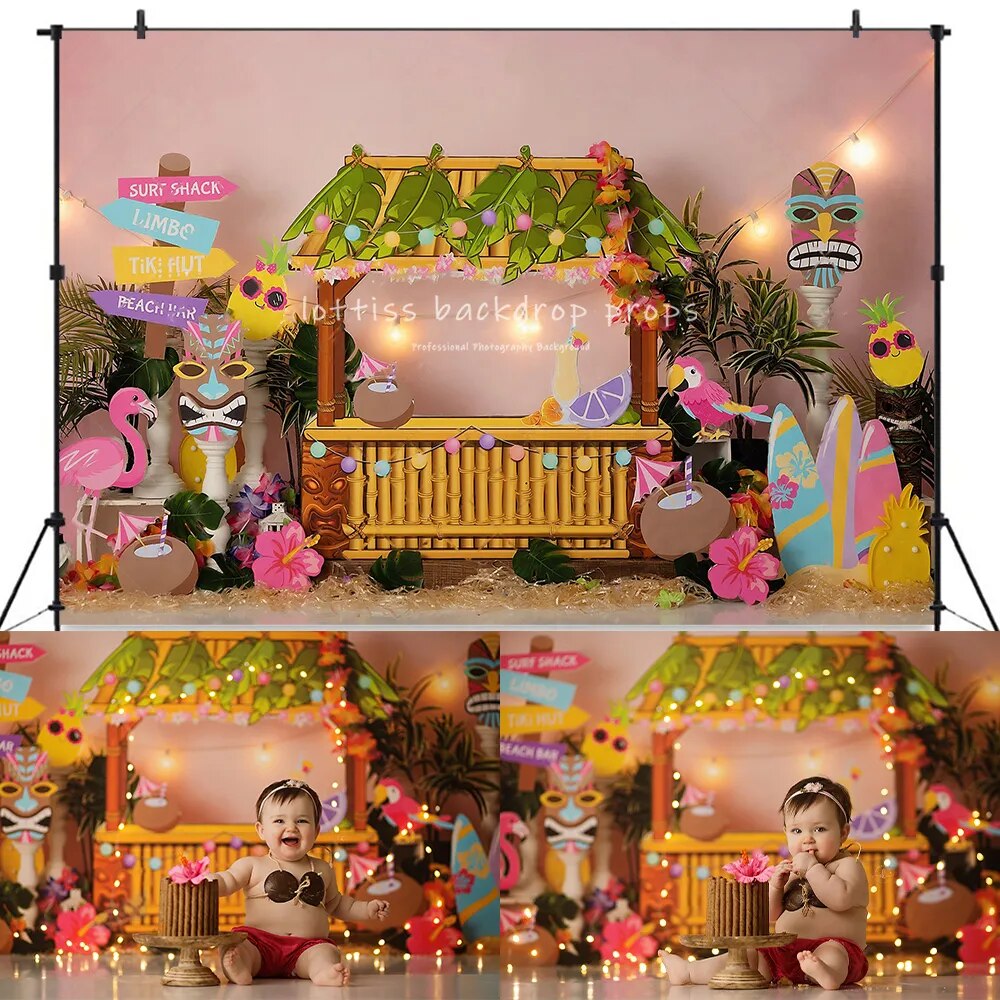 Cowgirl Deserts Backdrops Kids Cake Smash Baby Birthday Decors Child Adult Cowboy Mexico Carnival Background