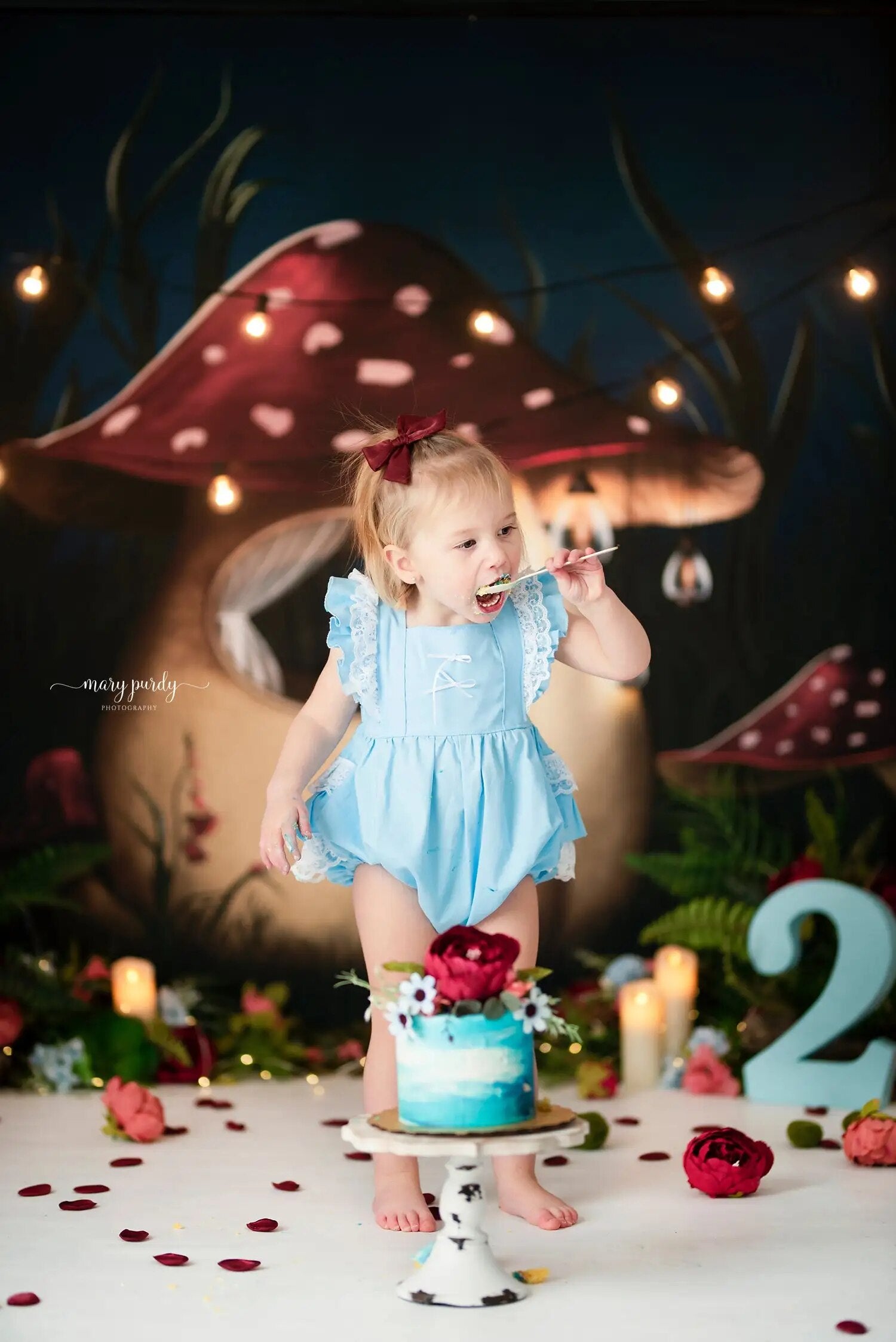 Fées champignon maison toile de fond enfants adulte Photocall anniversaire gâteau Smash accessoires bébé enfant photographie fond