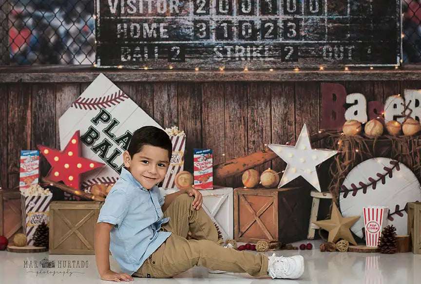 Strike Zone Photography Backdrop Baseball Sports Kids Baby Cake Smash Photocall Decors Child Adult Photo Studio Backgrounds