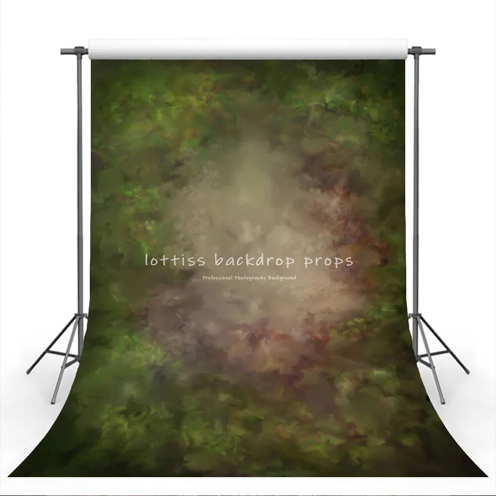 Art Abstract Floral Polyester Backdrop For Adult Portrait Photography Painting Flower Pregant Kids Newborn Photoshoot Background