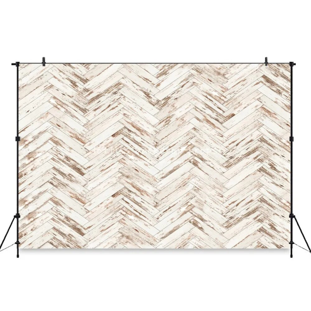 Zig Zag Wooden Board Floor Backdrops White Brown Plank Photography Z-shaped Texture Wood Background For Photostudio Props