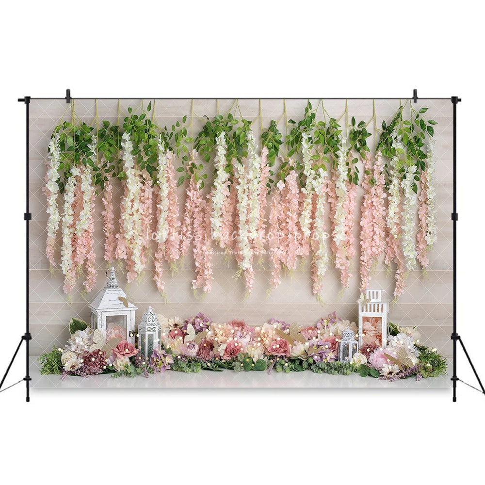 Spring Floral Wall Backdrops Kids Baby Photography Child Adult Photocall Cake Smash Birthday Photocall Floral Martets Background