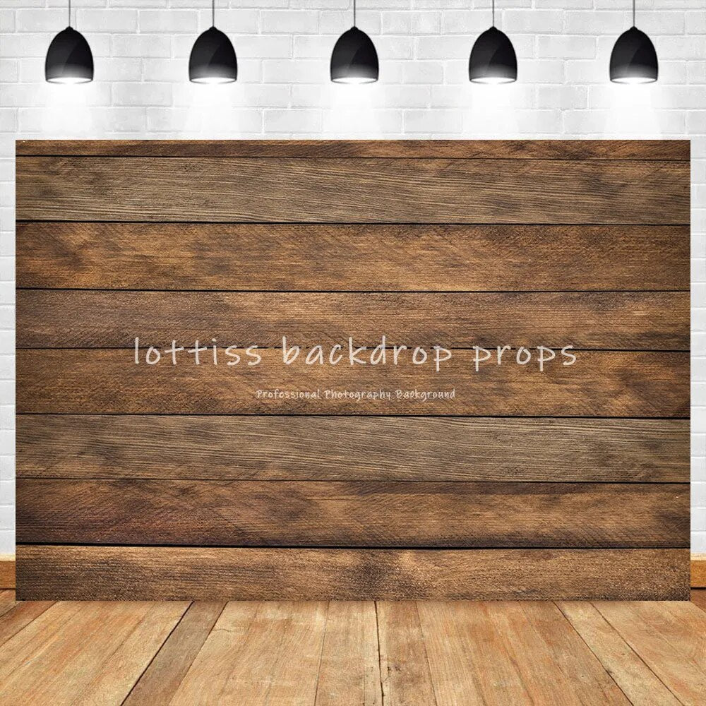 Brown Wood Floor Photography Background  Dark Brown Wood Board Prop Adult Kids Portrait Photocall Broken Wooden Wall Backdrops