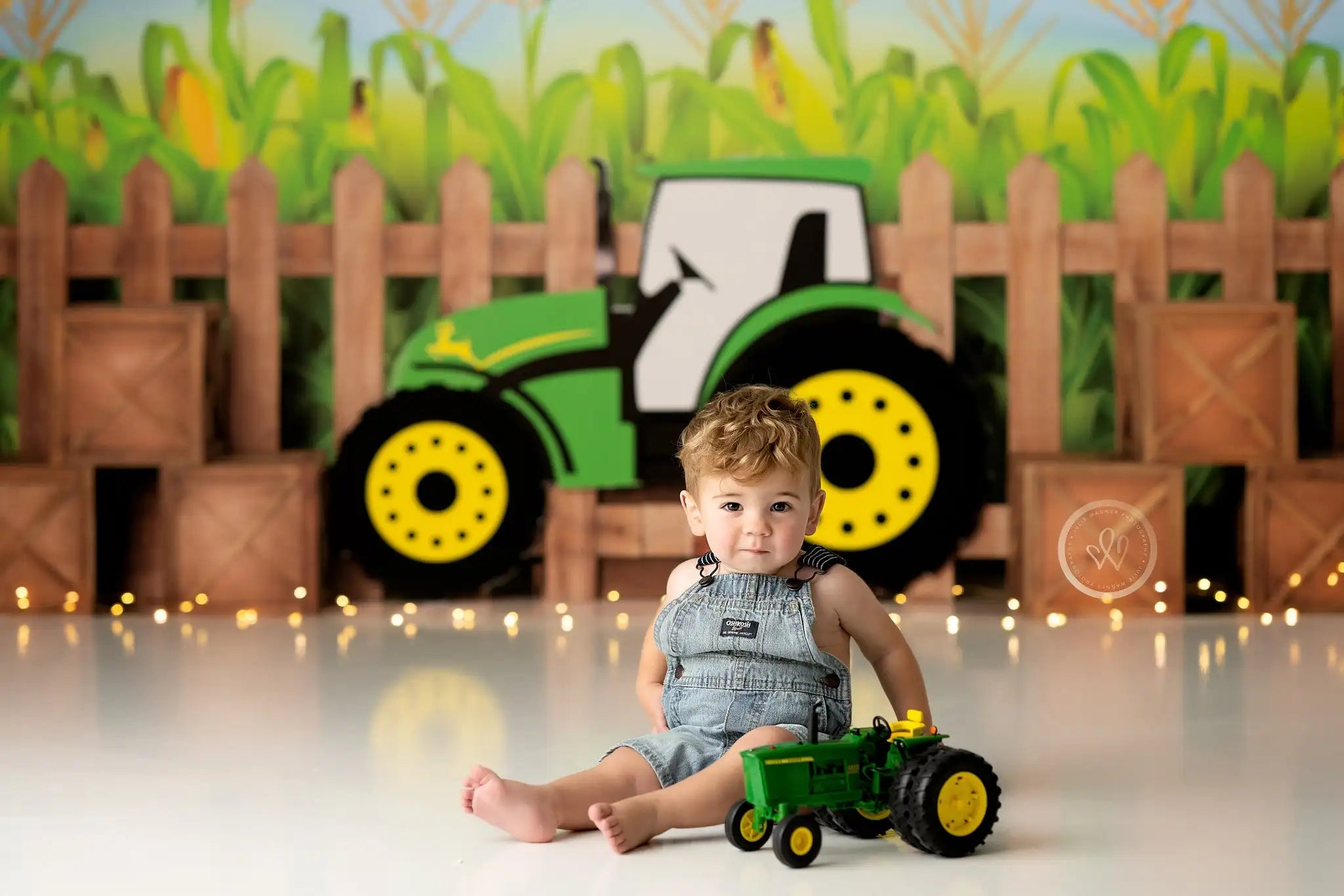 Farm Fresh Photo Backdrop Harvesters Boys Adult Birthday Studio Backgrounds Kids Baby Cake Smash Photography Props