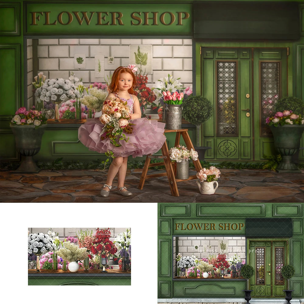 Petal Emporium Backdrops Kids Girl Photography Child Girl Photocall Decors Garden Spring Floral Store Backgrounds