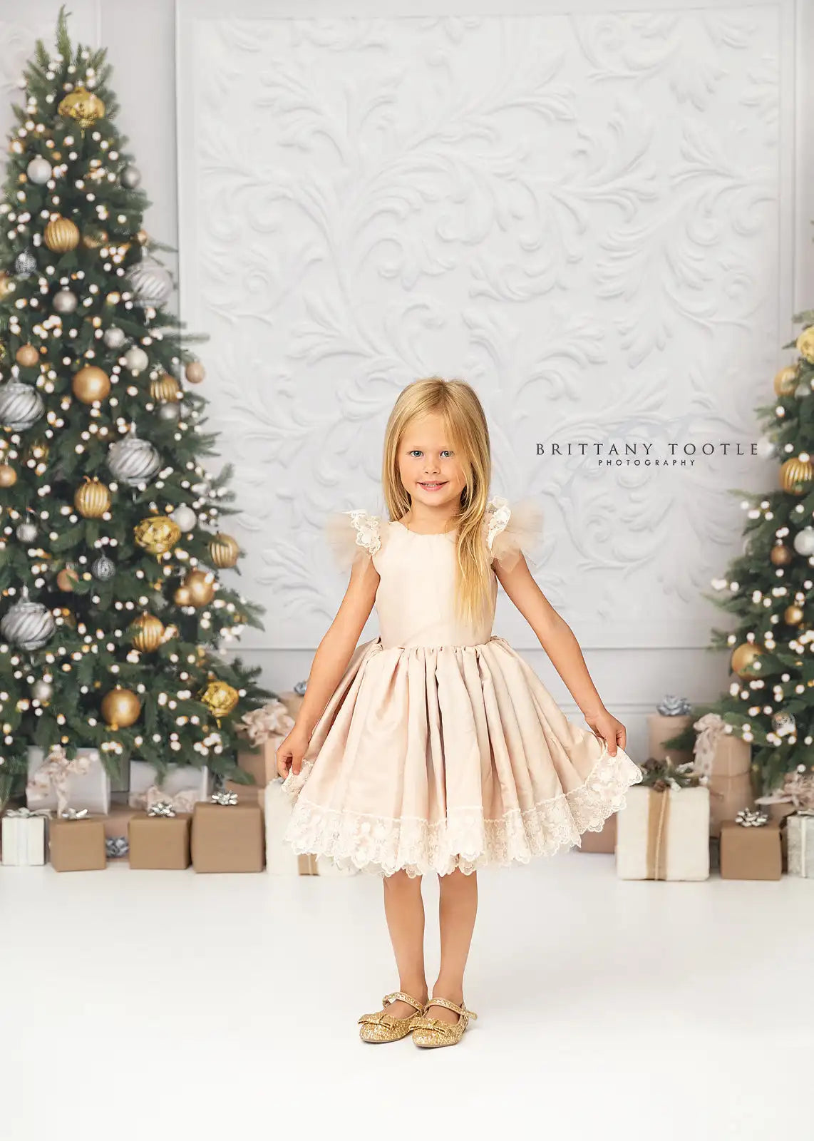 Elegant Holiday Sparkle Photo Backdrop Christmas Trees Studio Decor Baby Kids Portrait Family Party Photocall Photograhy Props