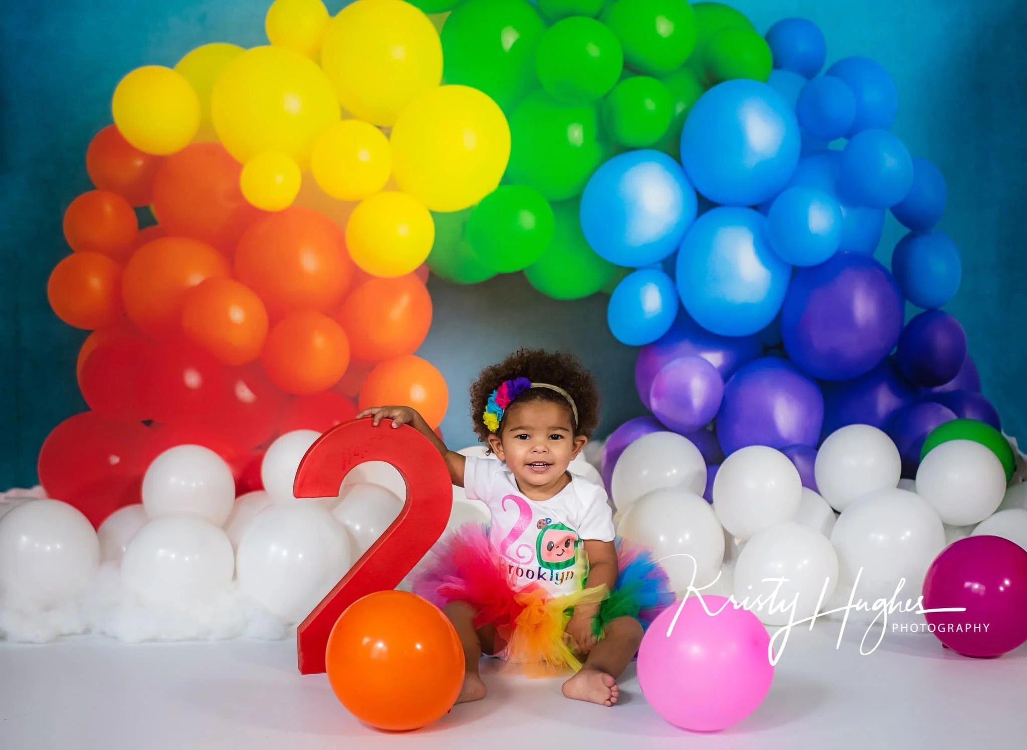 Colourful Rainbow Balloons Photography Backdrop Kids Baby Cake Smash Photocall Decors Child Girls Adult Birthday Backgrounds