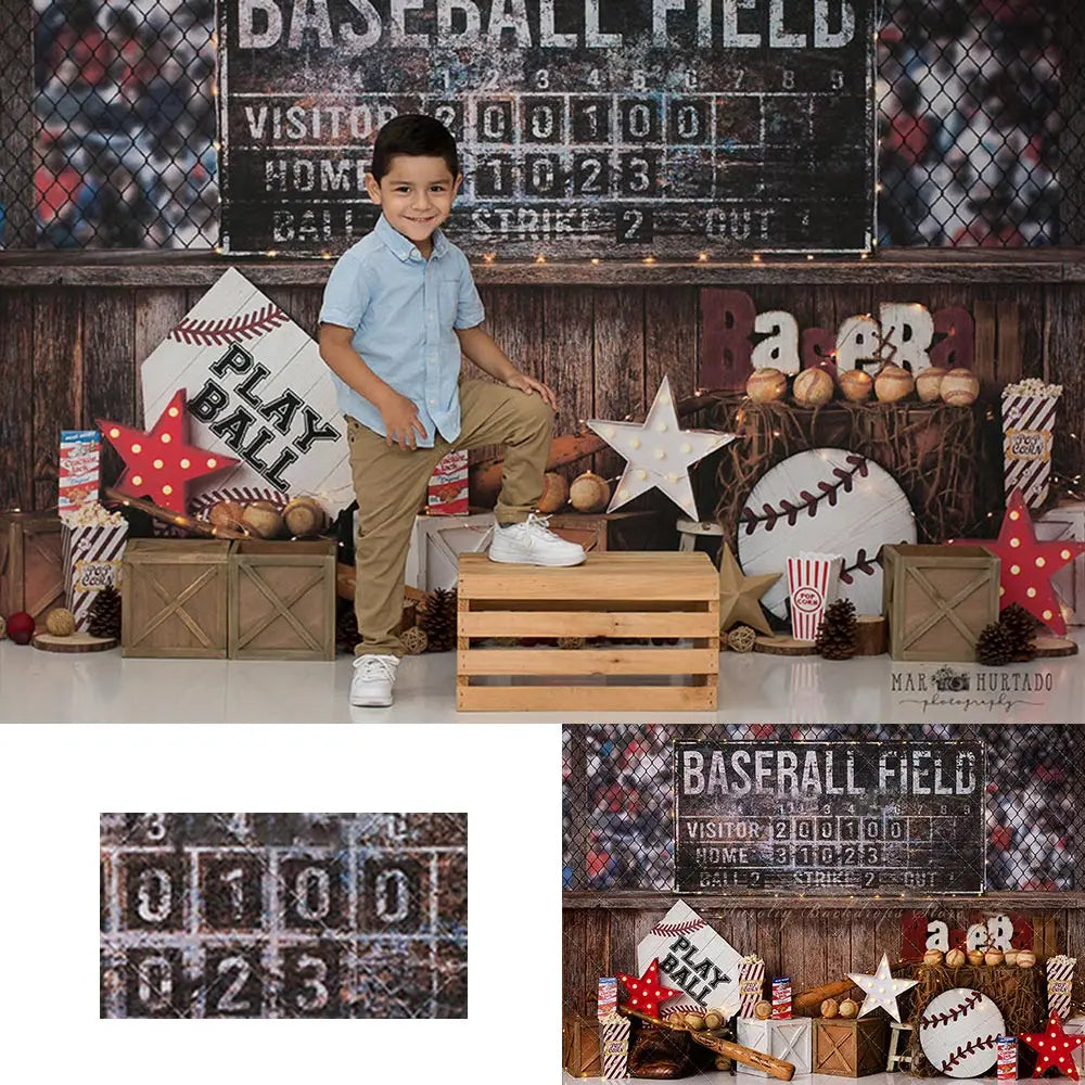 Strike Zone Photography Backdrop Baseball Sports Kids Baby Cake Smash Photocall Decors Child Adult Photo Studio Backgrounds