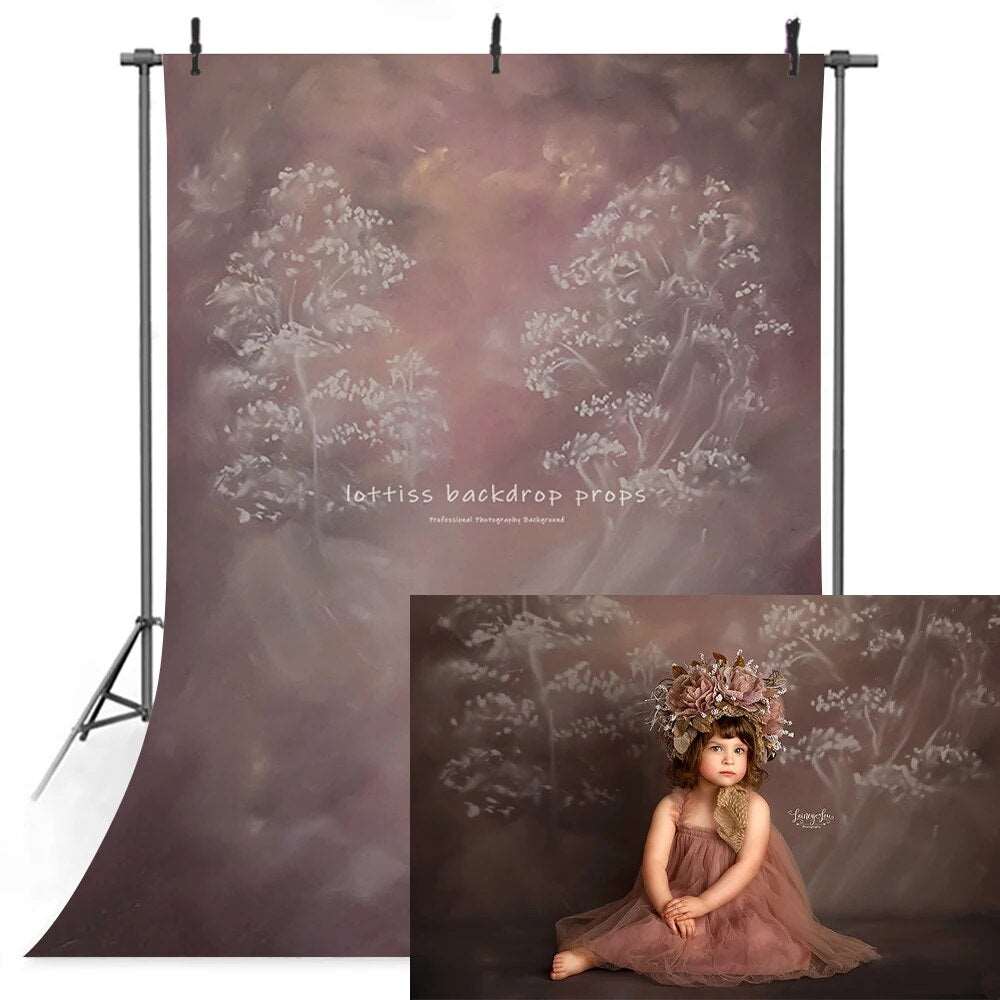 Art Hand Painted Floral Backdrops Kids Baby Photography Newborn Adult Child Photocall Props Garden Spring Flowers Background