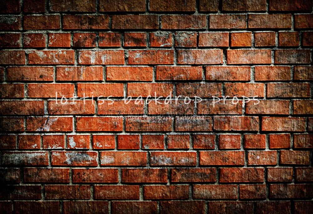 Dark Red Brick Wall Photography Backdrop Old Brown Brick-wall Wallpaper Adult Portrait Baby Child Birthday Decor Background