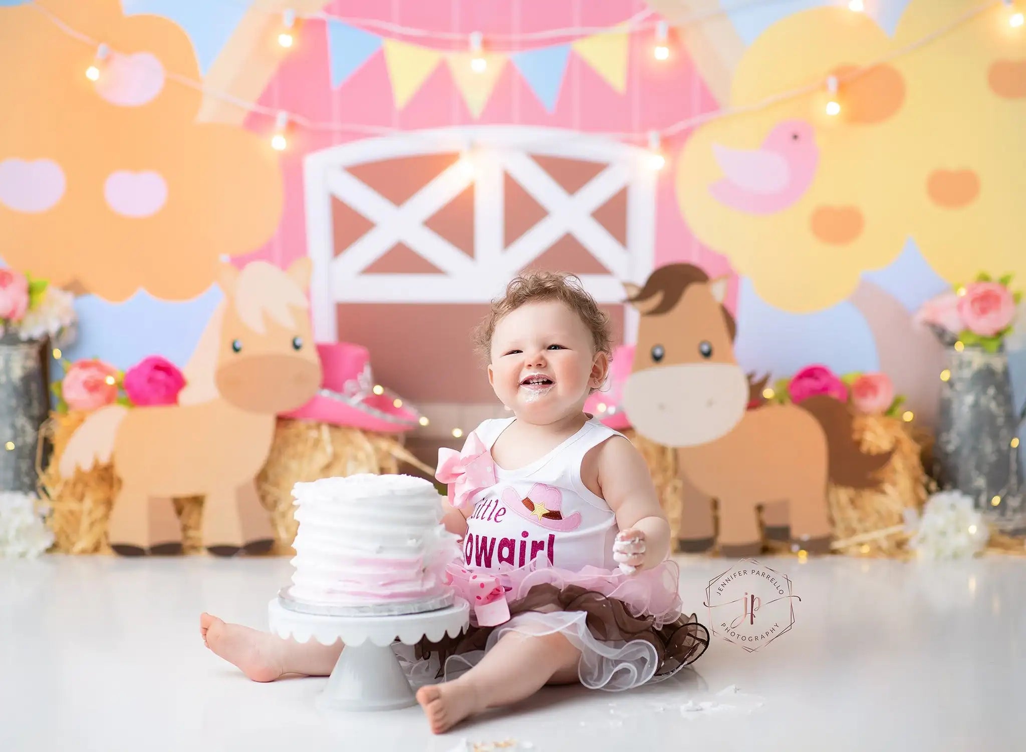 Barnyard Animals Photography Backdrop Kids Baby Cake Smash Photocall Decors Child Adult Birthday Backgrounds