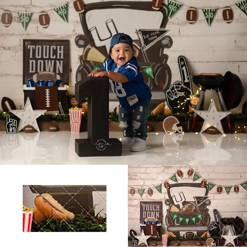 TailgateTime Photography Backdrop Sports Baby Kids Portrait Family Party Photocall Photograhy Background Studio Decors