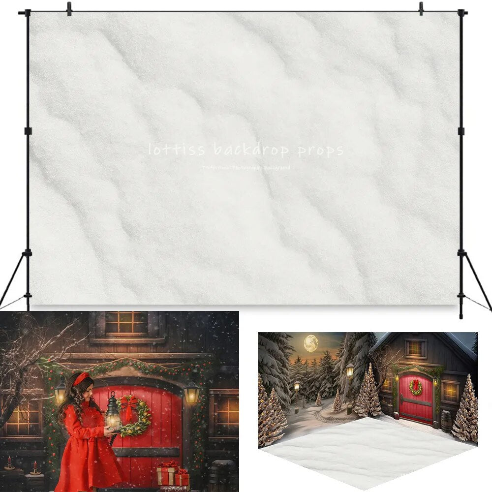 Snowy Merry Christmas Barn Backdrops Kids Adult Photography Child Baby Winter Photocall Birthday Festival Christmas Background