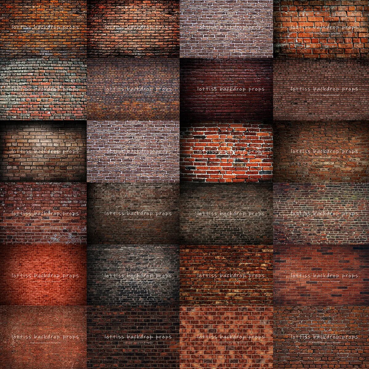 Dark Red Brick Wall Photography Backdrop Old Brown Brick-wall Wallpaper Adult Portrait Baby Child Birthday Decor Background