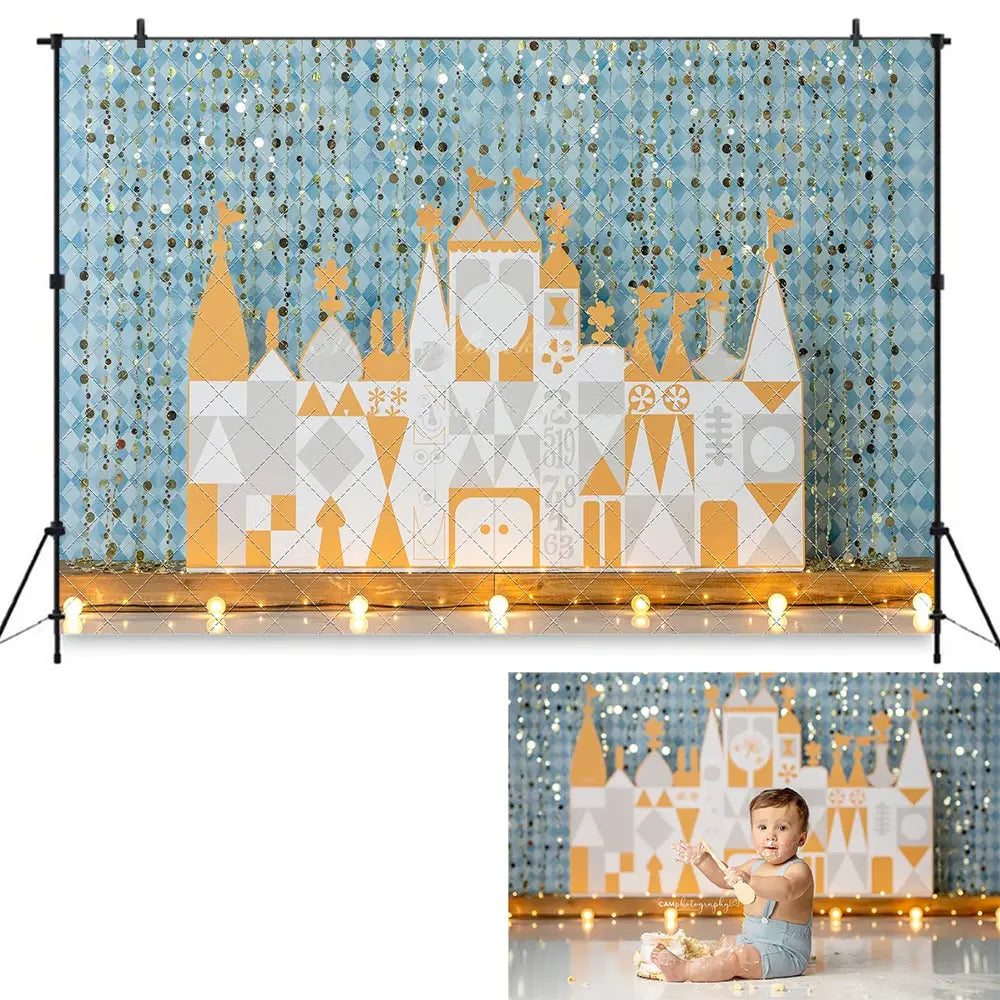 Royal Castle Photo Backdrop Kids Baby Cake Smash Photography Props Child Boys Adult Birthday Studio Backgrounds