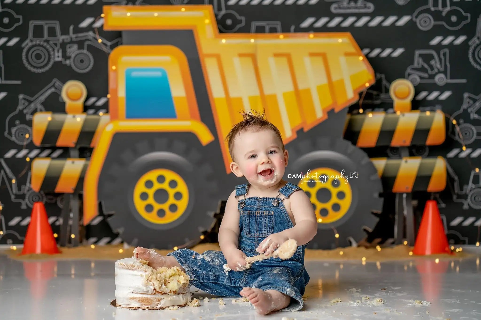 Night In The City Backdrop Kids Baby Cake Smash Photography Props Child Adult Birthday Photo Shoot Backgrounds