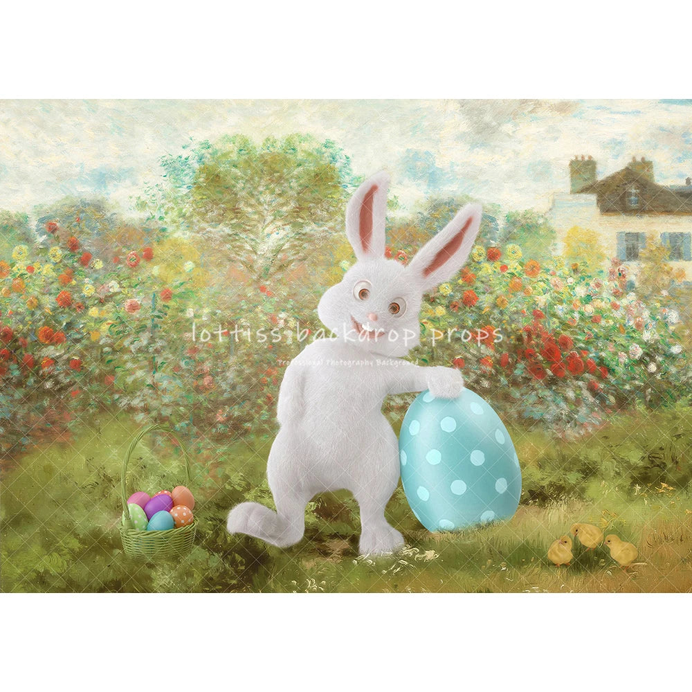 Spring Bunny Easter Backdrops Kids Baby Photography Props Child Adult Photocall Decors Farm Doors Windows Garden Backgrounds