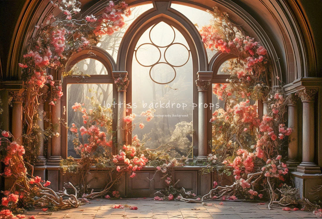 Valentine's Garden Backdrops Kids Girl Photography Props Child Adult Photocall Decors Rose Floral Spring Flower Backgrounds