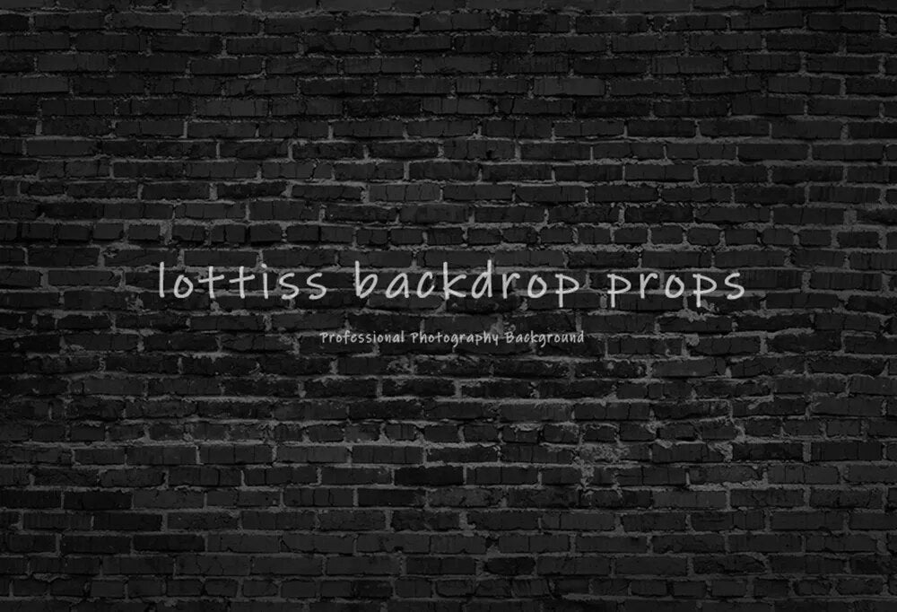 Black Brick Wall Backdrops Series-Two For Photography Kids Portrait Adult Birthday Decor Old Broken Brick-wall Background