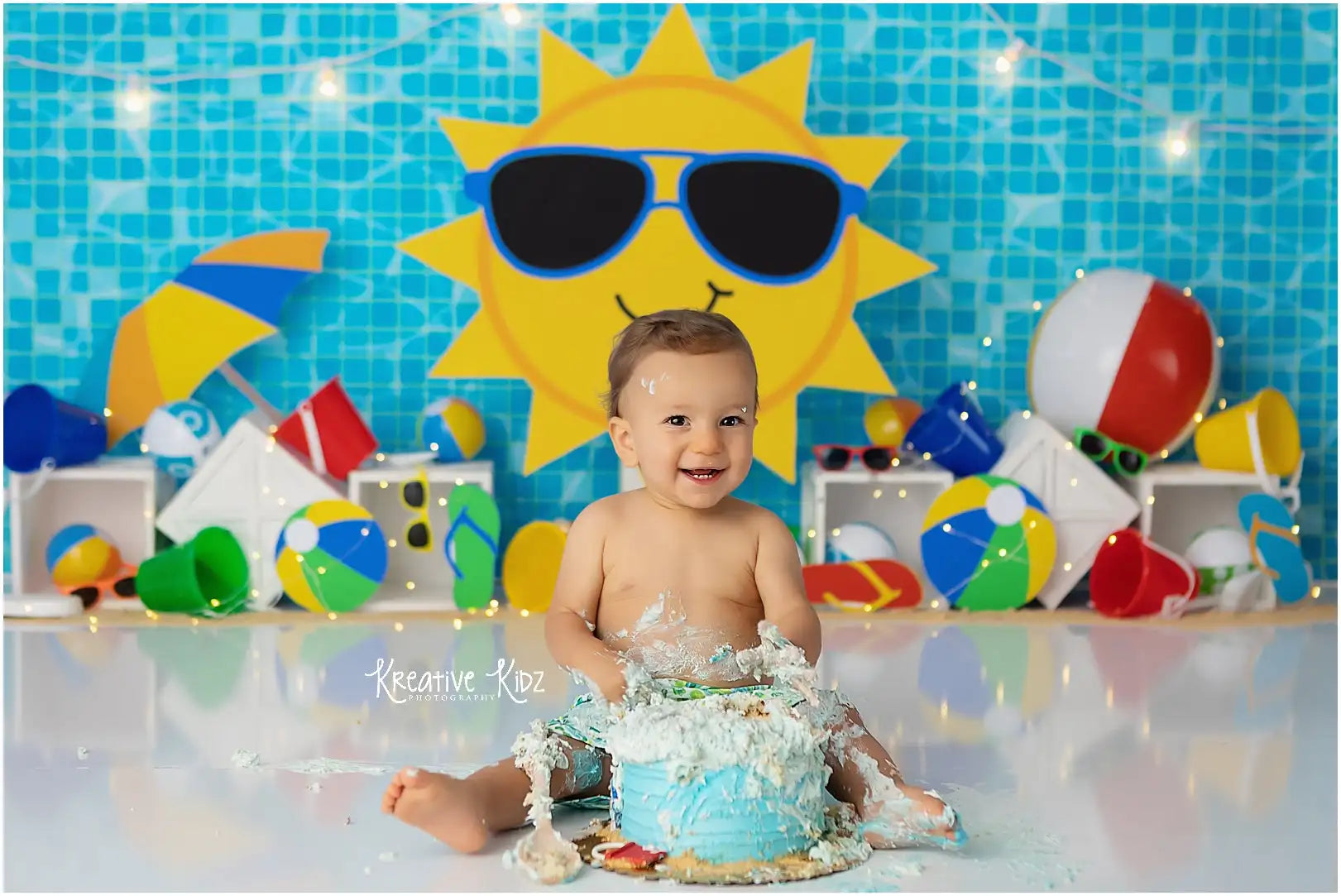 Summer Swimming Pool Photography Backdrop Kids Baby Cake Smash Photocall Decors Child Adult Birthday Studio Backgrounds